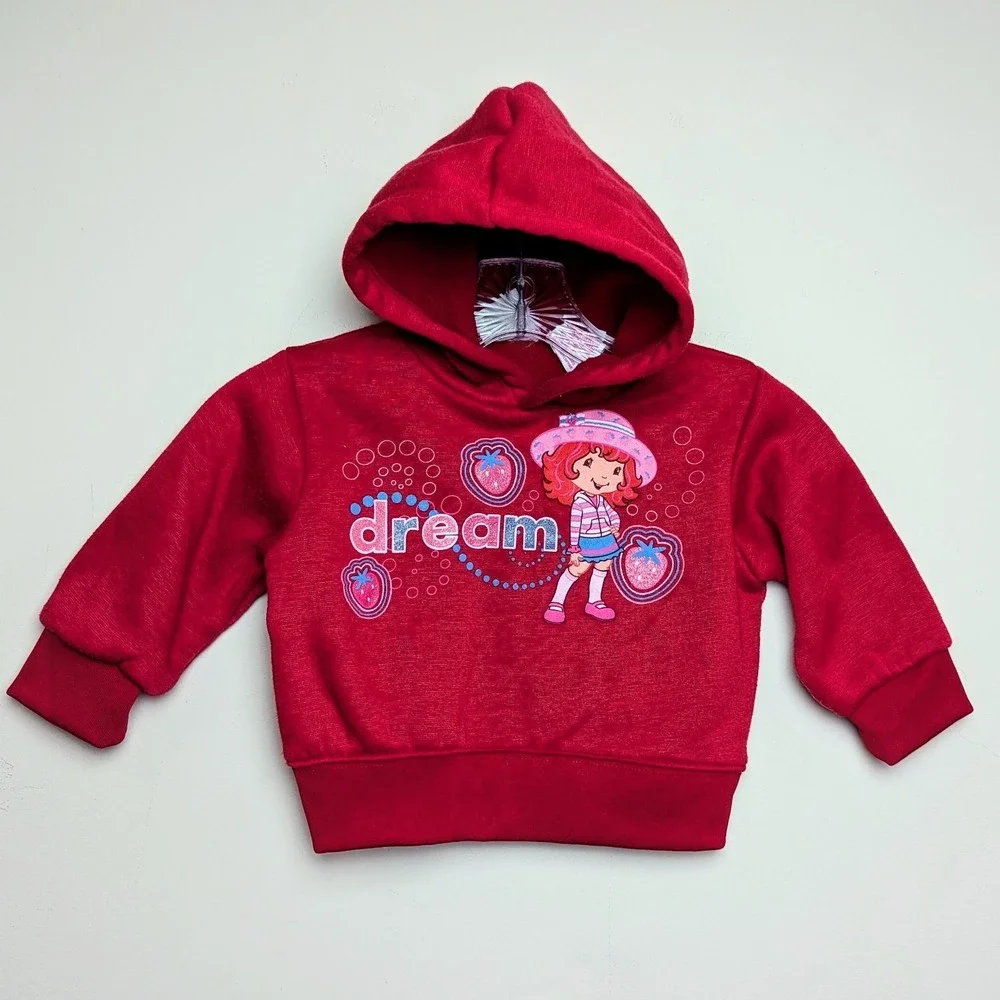 Vintage‎ Strawberry Shortcake Dream 2007 Sweatshirt Hoodie Kids Toddler Size 4T